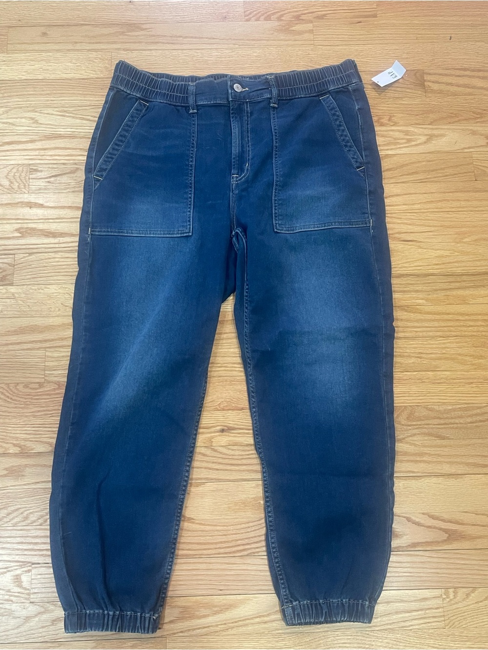 GAP Women's Dark Navy Denim Jogger Pants